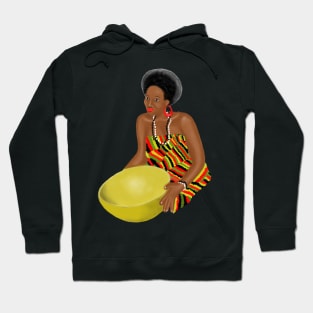 African Kente Girl Hoodie